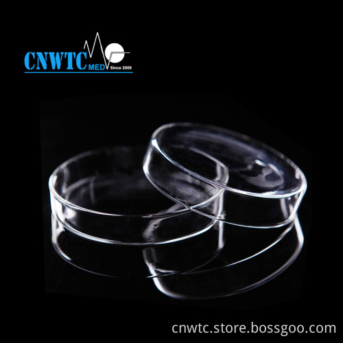 Disposable Glass Petri Dish | 100mm Round Petri Dish: Lab Equipment for Scientific Research and Education
